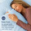 imageQueen Pillow Cases Set of 4  Ultra Soft Hotel Quality Pillowcase Covers  Comfy Cozy ampamp Wrinkle Free  Shrink Stain ampamp Fade Resistant  Machine Washable Pillow Protectors  4 Piece Set  Terracotta18  Sky Blue