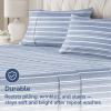 imageQueen Pillow Cases Set of 4  Ultra Soft Hotel Quality Pillowcase Covers  Comfy Cozy ampamp Wrinkle Free  Shrink Stain ampamp Fade Resistant  Machine Washable Pillow Protectors  4 Piece Set  Terracotta44  Blue Stripes 3