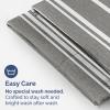 imageQueen Pillow Cases Set of 4  Ultra Soft Hotel Quality Pillowcase Covers  Comfy Cozy ampamp Wrinkle Free  Shrink Stain ampamp Fade Resistant  Machine Washable Pillow Protectors  4 Piece Set  Terracotta45  Grey Stripes 3