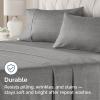 imageQueen Pillow Cases Set of 4  Ultra Soft Hotel Quality Pillowcase Covers  Comfy Cozy ampamp Wrinkle Free  Shrink Stain ampamp Fade Resistant  Machine Washable Pillow Protectors  4 Piece Set  Terracotta06  Heathered Grey