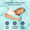 imageQueen Pillow Cases Set of 4  Ultra Soft Hotel Quality Pillowcase Covers  Comfy Cozy ampamp Wrinkle Free  Shrink Stain ampamp Fade Resistant  Machine Washable Pillow Protectors  4 Piece Set  Terracotta21  Spa Blue