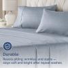 imageQueen Pillow Cases Set of 4  Ultra Soft Hotel Quality Pillowcase Covers  Comfy Cozy ampamp Wrinkle Free  Shrink Stain ampamp Fade Resistant  Machine Washable Pillow Protectors  4 Piece Set  Terracotta23  Heathered Blue