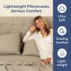 imageQueen Pillow Cases Set of 4  Ultra Soft Hotel Quality Pillowcase Covers  Comfy Cozy ampamp Wrinkle Free  Shrink Stain ampamp Fade Resistant  Machine Washable Pillow Protectors  4 Piece Set  Terracotta12  Heathered Beige