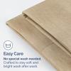 imageQueen Pillow Cases Set of 4  Ultra Soft Hotel Quality Pillowcase Covers  Comfy Cozy ampamp Wrinkle Free  Shrink Stain ampamp Fade Resistant  Machine Washable Pillow Protectors  4 Piece Set  Terracotta11  Heathered Tan