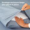 imageQueen Pillow Cases Set of 4  Ultra Soft Hotel Quality Pillowcase Covers  Comfy Cozy ampamp Wrinkle Free  Shrink Stain ampamp Fade Resistant  Machine Washable Pillow Protectors  4 Piece Set  Terracotta23  Heathered Blue