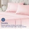 imageQueen Pillow Cases Set of 4  Ultra Soft Hotel Quality Pillowcase Covers  Comfy Cozy ampamp Wrinkle Free  Shrink Stain ampamp Fade Resistant  Machine Washable Pillow Protectors  4 Piece Set  Terracotta33  Baby Pink