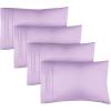 imageQueen Pillow Cases Set of 4  Ultra Soft Hotel Quality Pillowcase Covers  Comfy Cozy ampamp Wrinkle Free  Shrink Stain ampamp Fade Resistant  Machine Washable Pillow Protectors  4 Piece Set  Terracotta35  Lavender