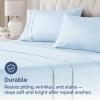 imageQueen Pillow Cases Set of 4  Ultra Soft Hotel Quality Pillowcase Covers  Comfy Cozy ampamp Wrinkle Free  Shrink Stain ampamp Fade Resistant  Machine Washable Pillow Protectors  4 Piece Set  Terracotta18  Sky Blue