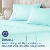 imageQueen Pillow Cases Set of 4  Ultra Soft Hotel Quality Pillowcase Covers  Comfy Cozy ampamp Wrinkle Free  Shrink Stain ampamp Fade Resistant  Machine Washable Pillow Protectors  4 Piece Set  Terracotta21  Spa Blue