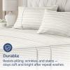 imageQueen Pillow Cases Set of 4  Ultra Soft Hotel Quality Pillowcase Covers  Comfy Cozy ampamp Wrinkle Free  Shrink Stain ampamp Fade Resistant  Machine Washable Pillow Protectors  4 Piece Set  Terracotta42  Beige Stripes 2