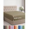imageExtra Deep Split King Fitted Sheet  Hotel Luxury Single Fitted Sheet Only  Easily Fits 18 inch to 24 inch Mattress  Ultra Soft Wrinkle Free wExtra Deep Pockets  Breathable ampamp Comfy  Light Grey15  Khaki