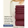 imageExtra Deep Split King Fitted Sheet  Hotel Luxury Single Fitted Sheet Only  Easily Fits 18 inch to 24 inch Mattress  Ultra Soft Wrinkle Free wExtra Deep Pockets  Breathable ampamp Comfy  Light Grey27  Burgundy