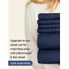 imageExtra Deep Split King Fitted Sheet  Hotel Luxury Single Fitted Sheet Only  Easily Fits 18 inch to 24 inch Mattress  Ultra Soft Wrinkle Free wExtra Deep Pockets  Breathable ampamp Comfy  Light Grey24  Navy Blue