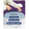 imageExtra Deep Split King Fitted Sheet  Hotel Luxury Single Fitted Sheet Only  Easily Fits 18 inch to 24 inch Mattress  Ultra Soft Wrinkle Free wExtra Deep Pockets  Breathable ampamp Comfy  Light Grey37  Purple