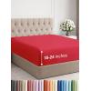 imageExtra Deep Split King Fitted Sheet  Hotel Luxury Single Fitted Sheet Only  Easily Fits 18 inch to 24 inch Mattress  Ultra Soft Wrinkle Free wExtra Deep Pockets  Breathable ampamp Comfy  Light Grey26  Red