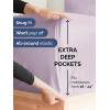 imageExtra Deep Split King Fitted Sheet  Hotel Luxury Single Fitted Sheet Only  Easily Fits 18 inch to 24 inch Mattress  Ultra Soft Wrinkle Free wExtra Deep Pockets  Breathable ampamp Comfy  Light Grey36  Light Lavender