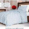 imageDuvet Cover Queen Size Set  Extra Soft Floral Duvet Cover 90 x 90 with 2 Pillow Shams  Comfy Breathable Floral Bedding Set  Hotel Luxury EasyCare ampamp Fade Free with Zipper Closures ampamp Ties  PlantsBlue Meadow No Comforter