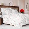 imageDuvet Cover Queen Size Set  Extra Soft Floral Duvet Cover 90 x 90 with 2 Pillow Shams  Comfy Breathable Floral Bedding Set  Hotel Luxury EasyCare ampamp Fade Free with Zipper Closures ampamp Ties  PlantsRosebud No Comforter