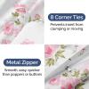 imageDuvet Cover Queen Size Set  Extra Soft Floral Duvet Cover 90 x 90 with 2 Pillow Shams  Comfy Breathable Floral Bedding Set  Hotel Luxury EasyCare ampamp Fade Free with Zipper Closures ampamp Ties  PlantsBloom No Comforter