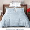 imageDuvet Cover Queen Size Set  Extra Soft Floral Duvet Cover 90 x 90 with 2 Pillow Shams  Comfy Breathable Floral Bedding Set  Hotel Luxury EasyCare ampamp Fade Free with Zipper Closures ampamp Ties  PlantsBlue Meadow No Comforter