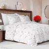 imageDuvet Cover Queen Size Set  Extra Soft Floral Duvet Cover 90 x 90 with 2 Pillow Shams  Comfy Breathable Floral Bedding Set  Hotel Luxury EasyCare ampamp Fade Free with Zipper Closures ampamp Ties  PlantsPosy No Comforter