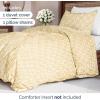 imageDuvet Cover Queen Size Set  Extra Soft Floral Duvet Cover 90 x 90 with 2 Pillow Shams  Comfy Breathable Floral Bedding Set  Hotel Luxury EasyCare ampamp Fade Free with Zipper Closures ampamp Ties  PlantsYellow Meadow No Comforter