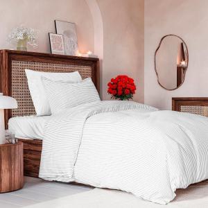 imageDuvet Cover Queen Size Set  Extra Soft Floral Duvet Cover 90 x 90 with 2 Pillow Shams  Comfy Breathable Floral Bedding Set  Hotel Luxury EasyCare ampamp Fade Free with Zipper Closures ampamp Ties  PlantsFine Lines No Comforter