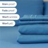 imageKing Size 4 Piece Sheet Set  Comfy Breathable ampamp Cooling Bed Sheets Set  Hotel Luxury Bedding for Women Men Kids Teens Boys ampamp Girls  Deep Pockets UltraSoft Wrinkle Free  OekoTex  Burgundy20  Denim Blue