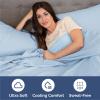 imageKing Size 4 Piece Sheet Set  Comfy Breathable ampamp Cooling Bed Sheets Set  Hotel Luxury Bedding for Women Men Kids Teens Boys ampamp Girls  Deep Pockets UltraSoft Wrinkle Free  OekoTex  Burgundy19  Baby Blue