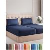 imageKing Size 4 Piece Sheet Set  Comfy Breathable ampamp Cooling Bed Sheets Set  Hotel Luxury Bedding for Women Men Kids Teens Boys ampamp Girls  Deep Pockets UltraSoft Wrinkle Free  OekoTex  Burgundy24  Navy Blue