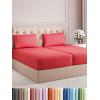 imageKing Size 4 Piece Sheet Set  Comfy Breathable ampamp Cooling Bed Sheets Set  Hotel Luxury Bedding for Women Men Kids Teens Boys ampamp Girls  Deep Pockets UltraSoft Wrinkle Free  OekoTex  Burgundy26  Red