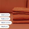 imageKing Size 4 Piece Sheet Set  Comfy Breathable ampamp Cooling Bed Sheets Set  Hotel Luxury Bedding for Women Men Kids Teens Boys ampamp Girls  Deep Pockets UltraSoft Wrinkle Free  OekoTex  Burgundy28  Terracotta