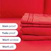 imageKing Size 4 Piece Sheet Set  Comfy Breathable ampamp Cooling Bed Sheets Set  Hotel Luxury Bedding for Women Men Kids Teens Boys ampamp Girls  Deep Pockets UltraSoft Wrinkle Free  OekoTex  Burgundy26  Red