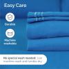 imageKing Size 4 Piece Sheet Set  Comfy Breathable ampamp Cooling Bed Sheets Set  Hotel Luxury Bedding for Women Men Kids Teens Boys ampamp Girls  Deep Pockets UltraSoft Wrinkle Free  OekoTex  Burgundy22  Royal Blue
