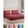 imageKing Size 4 Piece Sheet Set  Comfy Breathable ampamp Cooling Bed Sheets Set  Hotel Luxury Bedding for Women Men Kids Teens Boys ampamp Girls  Deep Pockets UltraSoft Wrinkle Free  OekoTex  Burgundy27  Burgundy