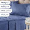 imageStriped Sheets  Blue ampamp White Striped Sheets  1 Flat ampamp 1 Fitted ampamp 2 Pillowcases w Deep Pockets  Wrinkle ampamp Fade Free  UltraSoft Breathable ampamp Cooling  Luxury Pinstripe Bedding  Cal King Size Set06  Blue Stripes