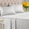 imageStriped Sheets  Blue ampamp White Striped Sheets  1 Flat ampamp 1 Fitted ampamp 2 Pillowcases w Deep Pockets  Wrinkle ampamp Fade Free  UltraSoft Breathable ampamp Cooling  Luxury Pinstripe Bedding  Cal King Size Set30  Double Gray