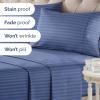 imageStriped Sheets  Blue ampamp White Striped Sheets  1 Flat ampamp 1 Fitted ampamp 2 Pillowcases w Deep Pockets  Wrinkle ampamp Fade Free  UltraSoft Breathable ampamp Cooling  Luxury Pinstripe Bedding  Cal King Size Set06  Blue Stripes