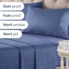 imageStriped Sheets  Blue ampamp White Striped Sheets  1 Flat ampamp 1 Fitted ampamp 2 Pillowcases w Deep Pockets  Wrinkle ampamp Fade Free  UltraSoft Breathable ampamp Cooling  Luxury Pinstripe Bedding  Cal King Size Set06  Blue Stripes