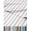 imageStriped Sheets  Blue ampamp White Striped Sheets  1 Flat ampamp 1 Fitted ampamp 2 Pillowcases w Deep Pockets  Wrinkle ampamp Fade Free  UltraSoft Breathable ampamp Cooling  Luxury Pinstripe Bedding  Cal King Size Set09  Red Blue Stripe