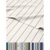 imageStriped Sheets  Blue ampamp White Striped Sheets  1 Flat ampamp 1 Fitted ampamp 2 Pillowcases w Deep Pockets  Wrinkle ampamp Fade Free  UltraSoft Breathable ampamp Cooling  Luxury Pinstripe Bedding  Cal King Size Set08  Cream Stripe