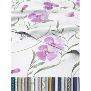 imageRainbow Striped Sheet Set  Colorful Striped Bed Set  1 Flat ampamp 1 Fitted Sheet ampamp 2 Pillowcases w Deep Pockets  Wrinkle ampamp Fade Resistant  Soft Breathable ampamp Cooling  Rainbow Bedding  Cal King Size16  Pretty Pink