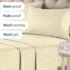 imageStriped Sheets  Grey Striped Sheets  1 Flat amp 1 Fitted amp 2 Pillowcases w Deep Pockets  Comfy Wrinkle amp Fade Free  UltraSoft Breathable amp Cooling  Luxury Pinstripe Bedding  Queen Size Bed Set74  Yellow Pencil Stripes