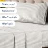 imageStriped Sheets  Grey Striped Sheets  1 Flat amp 1 Fitted amp 2 Pillowcases w Deep Pockets  Comfy Wrinkle amp Fade Free  UltraSoft Breathable amp Cooling  Luxury Pinstripe Bedding  Queen Size Bed Set62  French Country