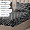 imageStriped Sheets  Grey Striped Sheets  1 Flat amp 1 Fitted amp 2 Pillowcases w Deep Pockets  Comfy Wrinkle amp Fade Free  UltraSoft Breathable amp Cooling  Luxury Pinstripe Bedding  Queen Size Bed Set56  Black Quatrefoil