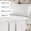 imageStriped Sheets  Grey Striped Sheets  1 Flat amp 1 Fitted amp 2 Pillowcases w Deep Pockets  Comfy Wrinkle amp Fade Free  UltraSoft Breathable amp Cooling  Luxury Pinstripe Bedding  Queen Size Bed Set61  Metro Pinstripe