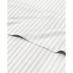 imageStriped Sheets  Grey Striped Sheets  1 Flat amp 1 Fitted amp 2 Pillowcases w Deep Pockets  Comfy Wrinkle amp Fade Free  UltraSoft Breathable amp Cooling  Luxury Pinstripe Bedding  Queen Size Bed Set62  French Country