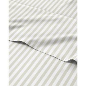 imageStriped Sheets  Grey Striped Sheets  1 Flat amp 1 Fitted amp 2 Pillowcases w Deep Pockets  Comfy Wrinkle amp Fade Free  UltraSoft Breathable amp Cooling  Luxury Pinstripe Bedding  Queen Size Bed Set57  Grey Pinstripes