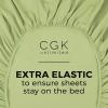 imageCGK Unlimited King Size Fitted Bed Sheet Hotel Luxury Fits Mattress Up to 16 Soft Wrinkle Free Breathable Sheet for Women Men Kids amp Teens Light Olive Green29  Light Olive Green