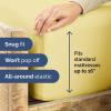 imageCal King Fitted Bed Sheet  Bottom Single Fitted Sheet Only  Soft Hotel Luxury Bedding w 816 Inch Deep Pockets  Breathable Cooling amp Wrinkle Free  EasyCare Fade and Shrink Resistant  Yellow